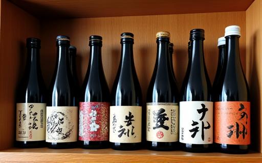棚に並べられた厳選された日本酒のボトル